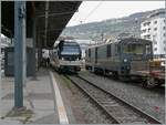 The CEV MVR ABeh 2/6 7506 arrives at Vevey as R35. On the right in the picture is the MOB GDe 4/4 6002.

April 12, 2025
