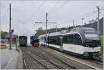 The CEV MVR ABeh 2/6 7504  Vevey  and in the Background the Blonay-Chamby G 2x 2(2 105. 

16.09.2020