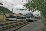The CEV MVR ABeh 2/6 7507 and 7506 in Blonay. The CEV MVR ABeh 2/6 is the R 35 service to Vevey. 

01.06.2024 