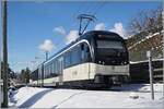 The CEV MVR GTW ABeh 2/6 7502  Blonay  on the way to Vevey near La Chiesaz.