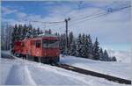 After the snowfall, the HGem 2/2 2501 and tne CEV X 464 are runing of the Les Pléidades. Now, after the works the HGem 2/2 2501 and the X464 run back to Blonay.

29.1.2026