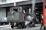 Steam locomotive no 17 of RB at Vitznau, August 28th, 1999.