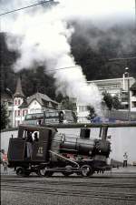 RB steam locomotive no 17 at Vitznau, August 28th, 1999.