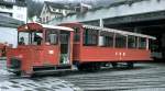 RB tractor Ta 2/2 no 1 is bringing the summer wagon no 14 into the house (Depot), Vitznau August 28th, 1999.