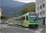 So far I have seen (and photographed) the TPC ABe 4/8 471 and 473; Today I can now complete the  series  with the ABe 4/8 472: The ABe 4/8 472 will soon reach the Aigle train station, where it is obvious that the railway path runs along the middle of the road on this short section. October 20, 2024