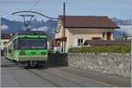 The TPC Beh 4/8 592 in Aigle on the way to the station.