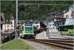 The new TPC ABe 4/8 471 is waiting in Le Sépey for its departure to Les Aigle. 

July 27, 2024