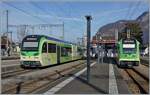 In Aigle, the TPC narrow-gauge railcars Beh 2/6 5463 and ABe 4/8 471 are waiting to depart for Troistorrens and Les Diablerets respectively.

9 February 2026