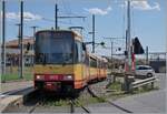 The Travys OC Be 4/8 No. 3 (94800 450 003-9 D-TVYS) is waiting his departure to Orbe in Chavornay. 

July 5, 2025