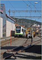 The ABe 4/8 are now also in operation on the transN: The transN ABe 4/8 N° 10 reaches its destination Les Ponts-de-Martel as R 22 314.