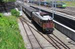 BLS 205 has just left Frutigen station on 30 June 2013.