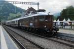 BLS 208 with the Swiss Classic Train on 30 June 2013 in Frutigen.