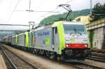 BLS 486 508 at Spiez on a rainy 14 May 2010.