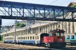 BLS electric shunter 022 was in action at Spiez on 18 May 2002. 