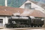 SBB steamer 2978 in front of the loco shed at Erstfeld, 25 May 2007.