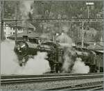 When  elephants  steam. The journey of the two C 5/6 trains 2978 and 2969 over the Gotthard was a very special experience. 

Göschenen, October 21, 2017
