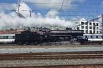 SBB Historic 'Elefanten'(Elephant, due to being the strongest steam loco in Swoiss ranks at the time) 2978 runs round at Brugg AG on 26 May 2019 during the OPen Weekend and Steam Days of the Verein MIkado 1244. SBB Historic 'Elefanten'(Elephant, due to being the strongest steam loco in Swoiss ranks at the time) 2978 runs round at Brugg AG on 26 May 2019 during the OPen Weekend and Steam Days of the Verein MIkado 1244.