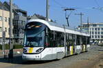 De Lijn 7448 CAF Urbos 100 bi-directional build in 2024.
Line 10 P+R Schoonselhof.
Location: Wijnegem Fortveld.
05-03-2025