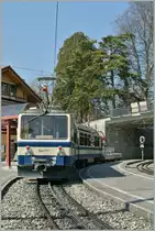 Rochers de Naye train by the stop in Glion. 
26.03.2012