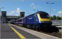 The First Great Western 1056 Service to London Paddington in Exeter St David. 
14.05.2014