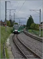 LEB local train in Romanel sur Lausanne.
25.04.2014