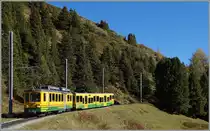 WAB local train between KLeine Scheidegg and Wengeralp. 
09.10.2014