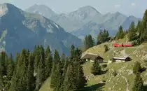 A SPB train between Breitlauen and the Schynige Platte Station. 10.09.2012