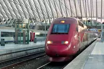 . The PBKA Thalys 4341 is arriving in Li�ge Guillemins on October 20th, 2014.