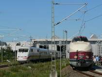 ICE and VT18.16.07 in Berlin Rummelsburg. 2008