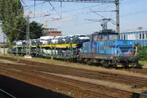 CD 111 021 shunts at Praha-Liben on 20 September 2018.