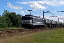 Oil train headed by RFO 1829 speeds through Alverna on 13 June 2020.