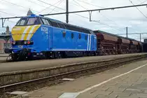 InfraBel 6238 stands at Gent Sint-Pieters on 22 May 2014.
