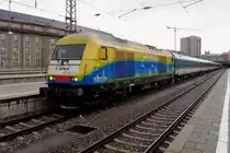 Arriva Landerbahn EXpress ER 20-013 stands in München Hbf on 28 December 2018.