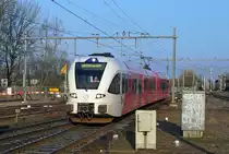 On 2 January 2020 Arriva 501 enters Geldermalsen with a train from Dordrecht.