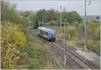 The SNCF X 73608 is leaving Pontarlier on the way to Dole-Ville.

29.10.2019