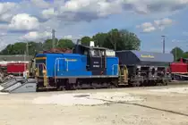 BayernBahn 362 558 stands in Nördlingen on 1 June 2019.