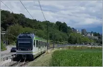 The new LEB Be 4/8 N° 62 (Stadler) on a test-run on the way to Lausanne Flon by the Jouxtens-Mézery Station. 

22.06.2020
