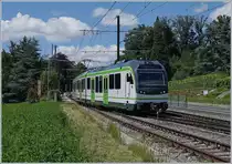 The new LEB Be 4/8 N° 62 (Stadler) on a test-run on the way to Lausanne Flon in Jouxtens-Mézery.

22.06.2020