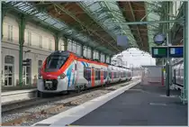 The SNCF Z 31500 M (Coradia Polyvalent régional tricourant) in the Evian Station.

08.02.2020