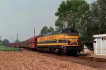 Coal train with 5125 leaves Ruien on 11 May 1994.