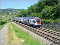 The new SBB 511 001 on a test run by Bossi�re. 
25.05.2011