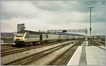 A  First  HST from London is leaving Cardiff to Abertawe.
November 2000  
(Analog Picture from CD)