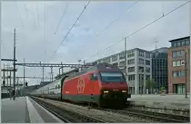 SBB Re 460 060-7 with an IC in Olten. 
25.06.2011 